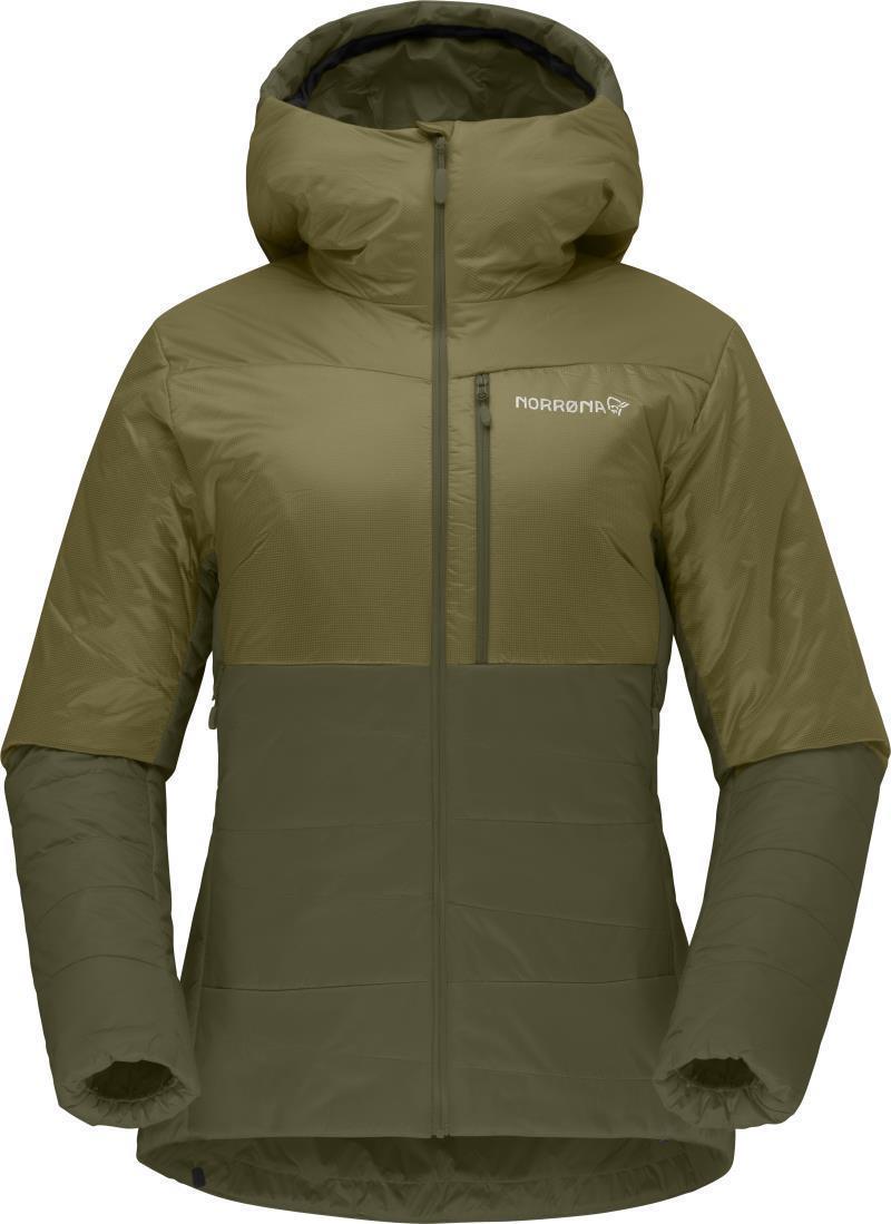 Falketind Thermo60 Hood - Womens - Olive Drab / Olive Night 1