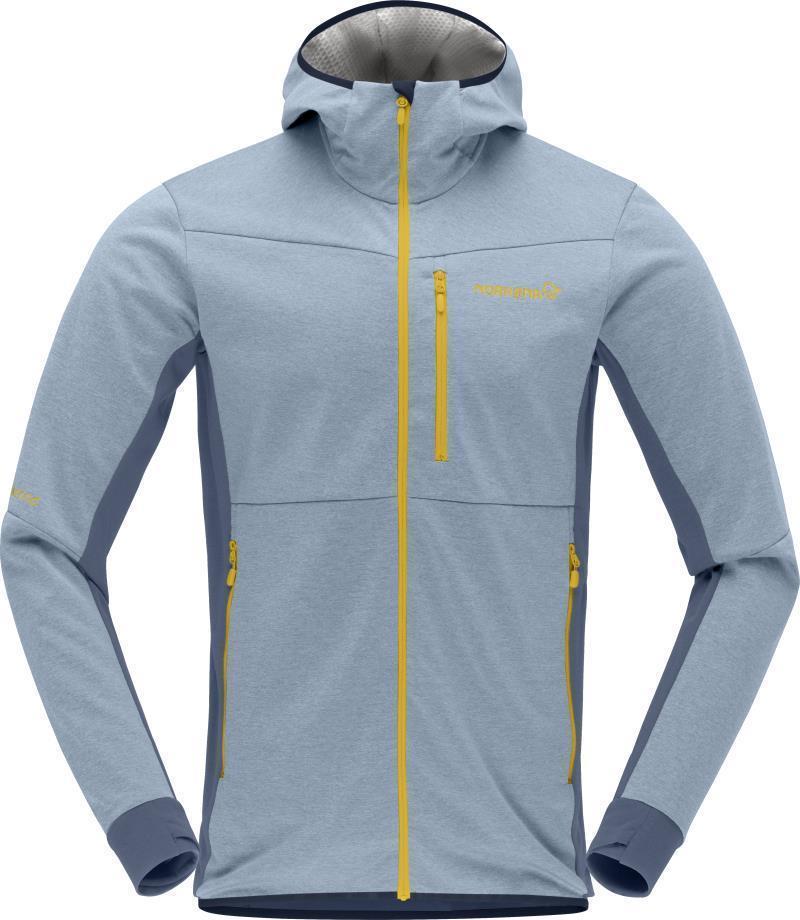 Falketind Warm2 Octa Hood - Mens - Blue Fog / Vintage Indigo 1