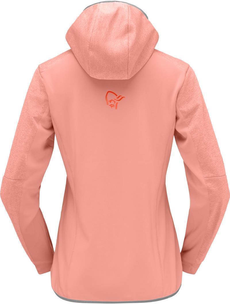 Falketind Warm2 Octa Hood - Womens - Orange Alert / Peach Amber 2