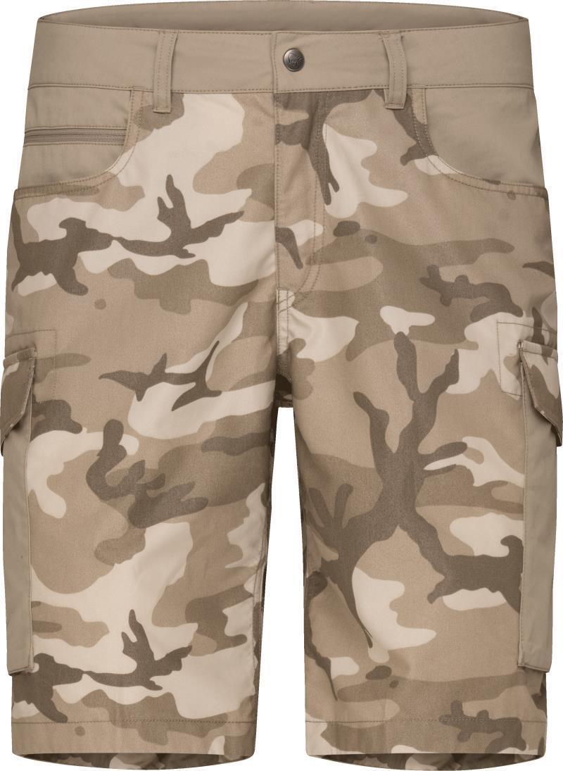 Femund Cotton Cargo Shorts - Mens - Beige Camo 1
