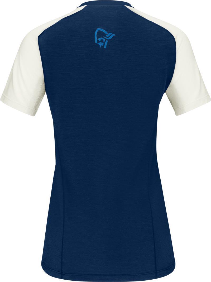 Fjora Wool T-Shirt - Womens - Indigo Night / Snowdrop 2