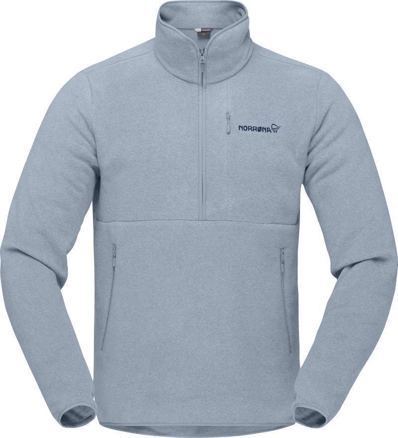 Norrona Warm2 Half Zip - Unisex - Blue Fog 1
