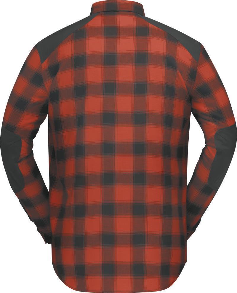 Svalbard Flannel Shirt - Mens - Rooibos Tea / Slate Grey 2
