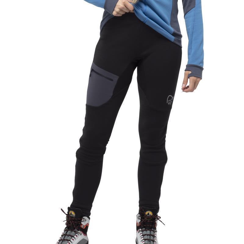 Trollveggen Warmwool2 Stretch Tights - Womens - Caviar 3