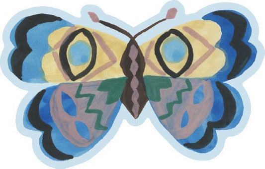 Blue Butterfly 3.5 x 2.5" - Not Applicable 1