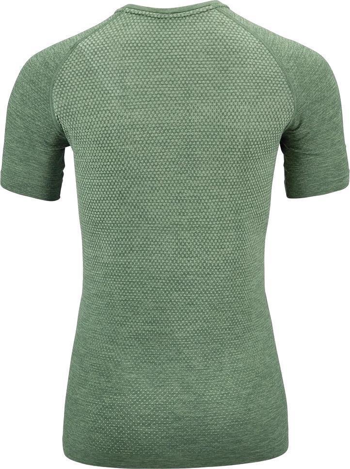 Essential Seamless Crew Neck SS - Womens - loden frost melange 1