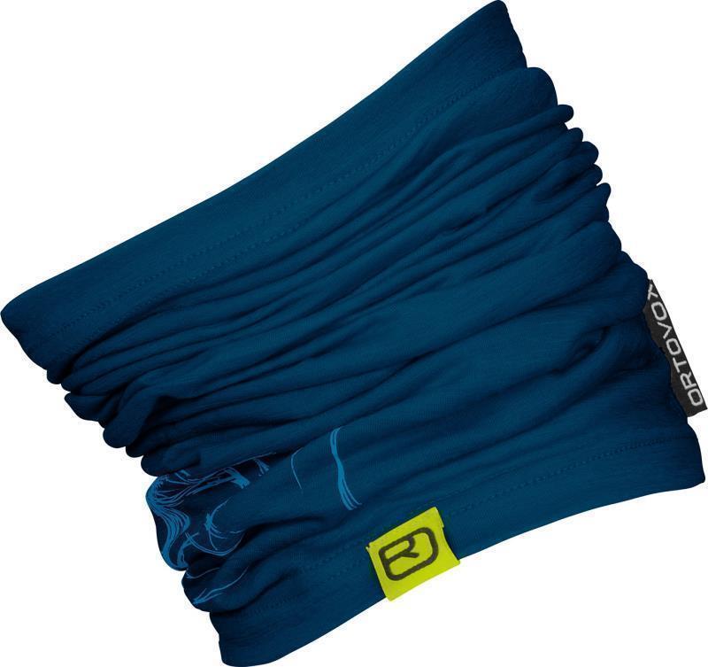 120 Tec Logo Neckwarmer - Petrol Blue 1