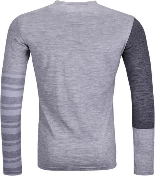 185 Rock`N`Wool LS - Mens - Grey Blend 2