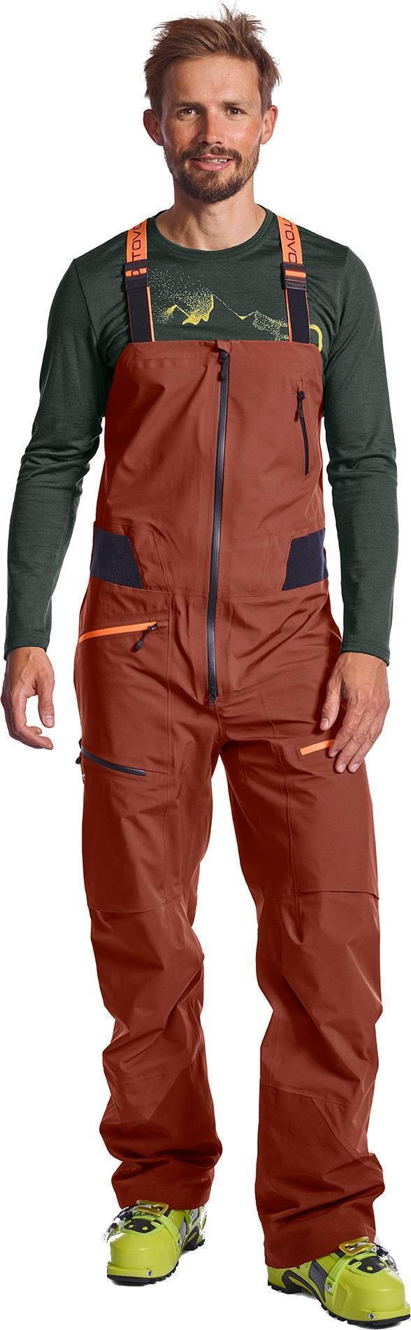 3L Deep Shell Bib Pants - Mens - Clay Orange 3