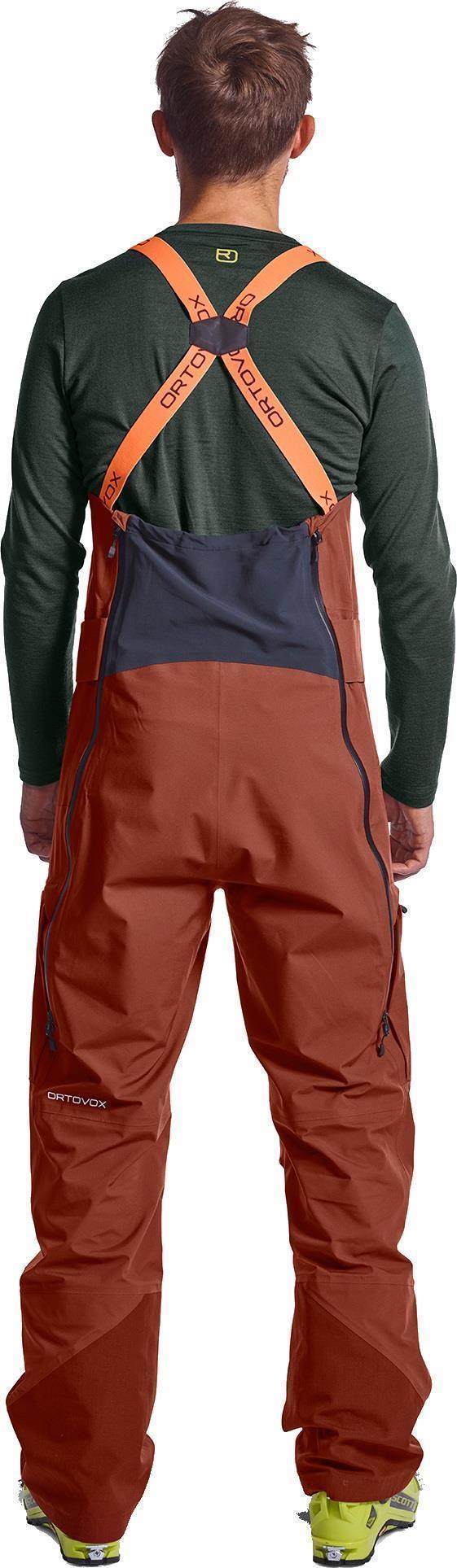 3L Deep Shell Bib Pants - Mens - Clay Orange 4
