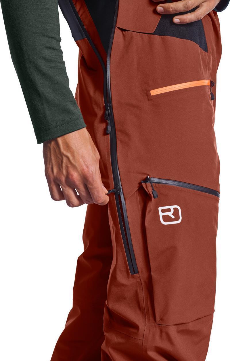 3L Deep Shell Bib Pants - Mens - Clay Orange 5