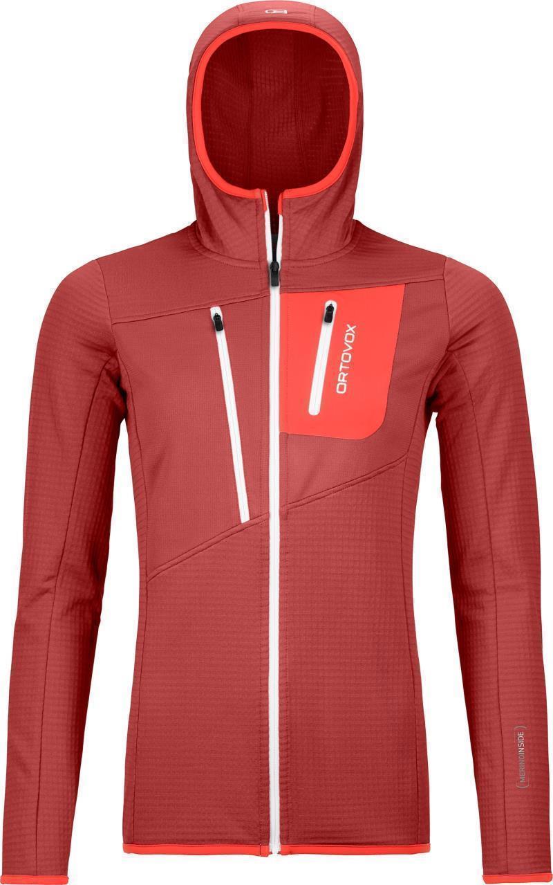 Fleece Grid Hoody - Womens - Blush 1