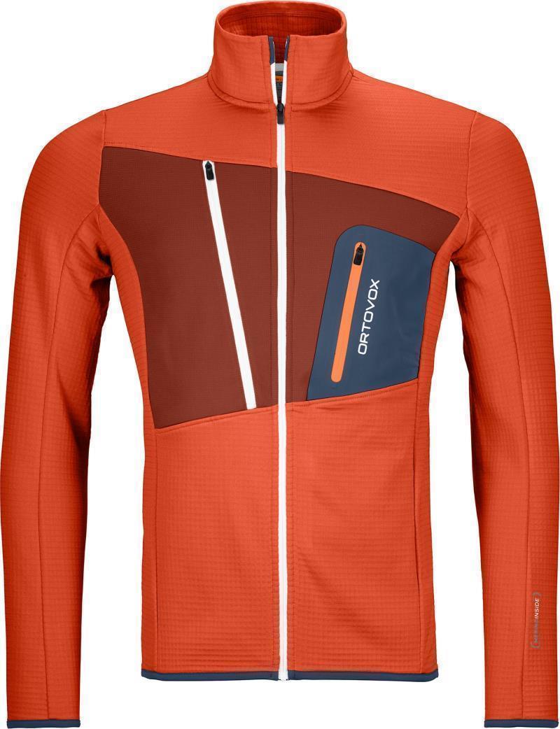 Fleece Grid Jacket - Mens - Desert Orange 1