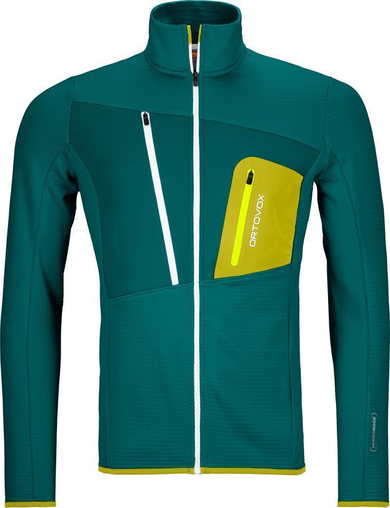 Fleece Grid Jacket - Mens - Pacific Green 1