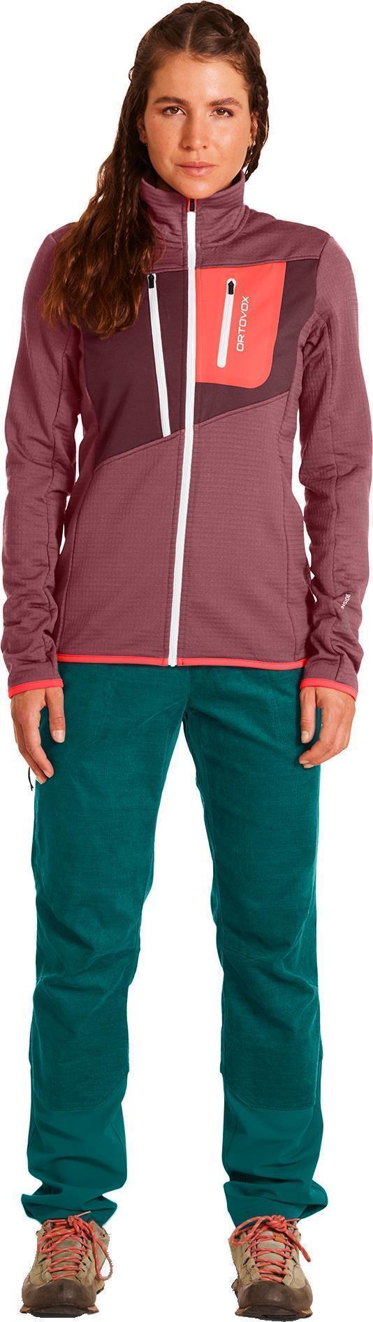 Fleece Grid Jacket - Womens - Mountain Rose 2