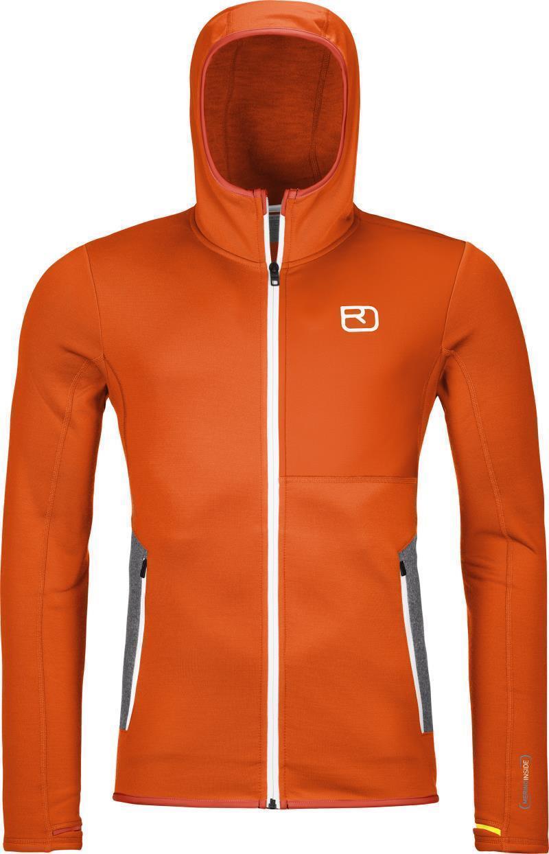 Fleece Hoody - Mens - Hot Orange 1