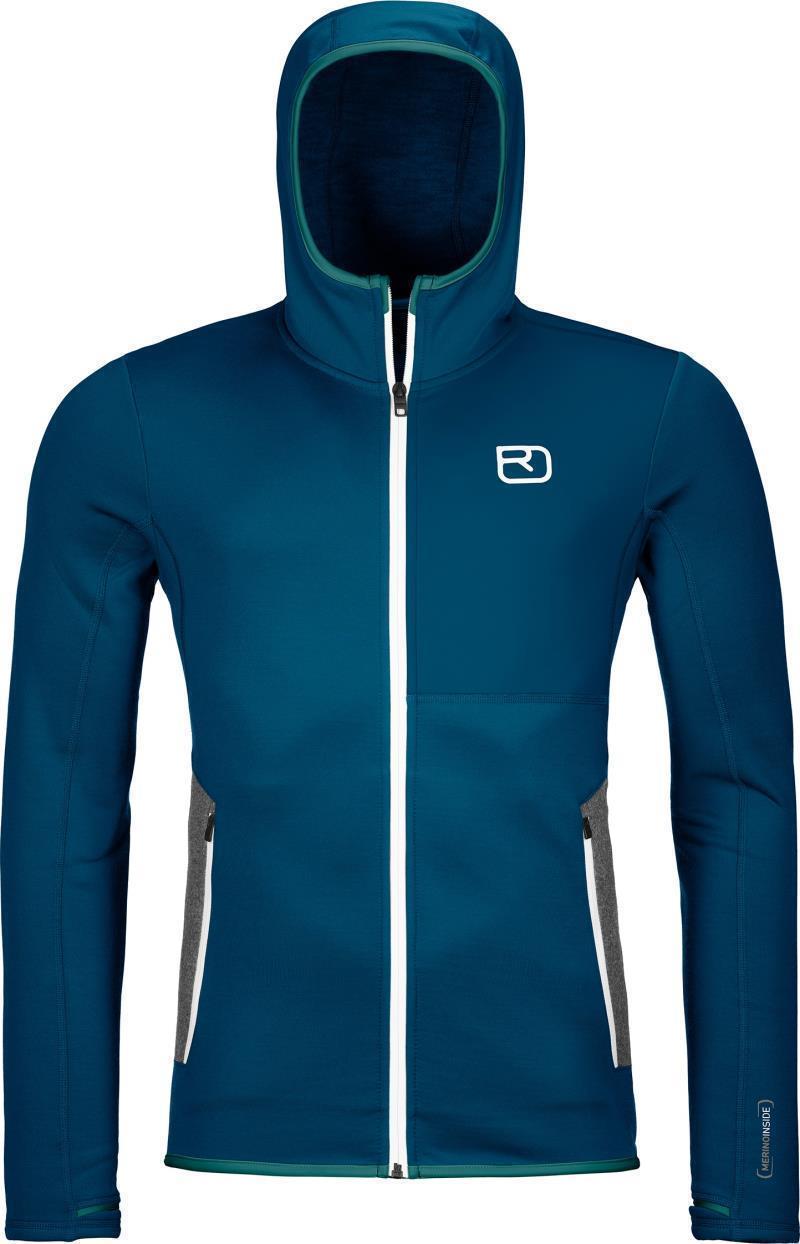 Fleece Hoody - Mens - Petrol Blue 1