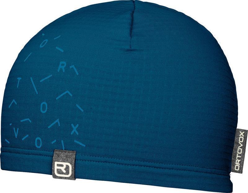 Fleece Light Grid Beanie - Petrol Blue 1