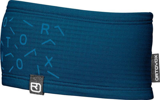 Fleece Light Grid Headband - Petrol Blue 1