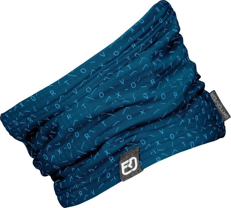 Fleece Light Grid Neckwarmer - Petrol Blue 1
