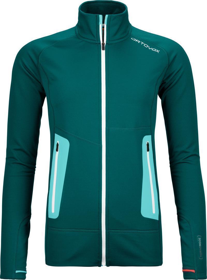 Fleece Light Jacket - Womens - Pacific Green 1