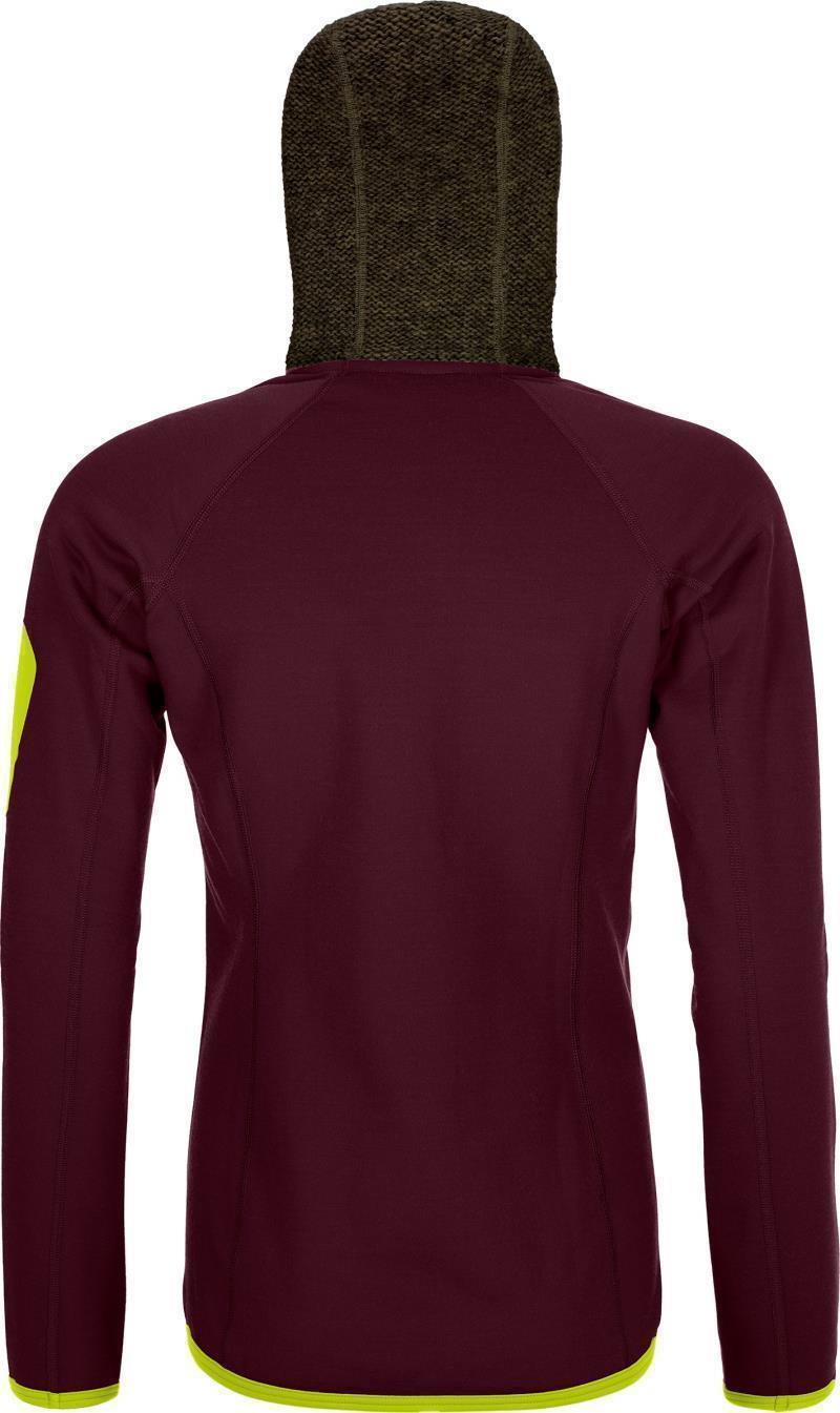 Fleece Plus Classic Knit Hoody - Womens - Dark Wine 2