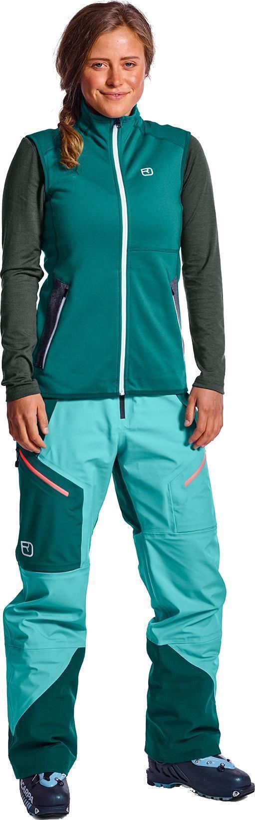 Fleece Vest - Womens - Pacific Green 3