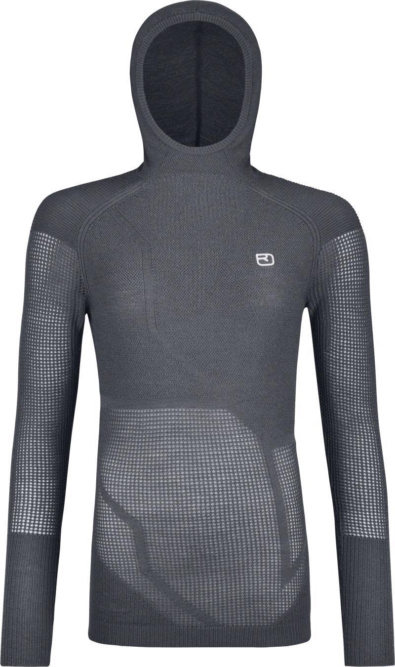 Merino Thermovent Hoody - Womens - Dark Grey Blend 1