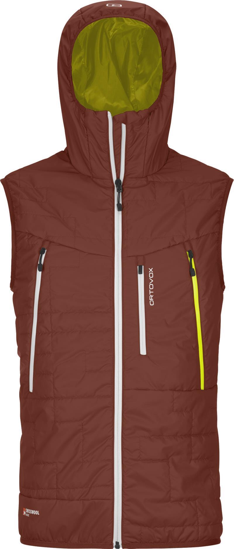 Swisswool Piz Boe Vest - Mens - Clay Orange 1