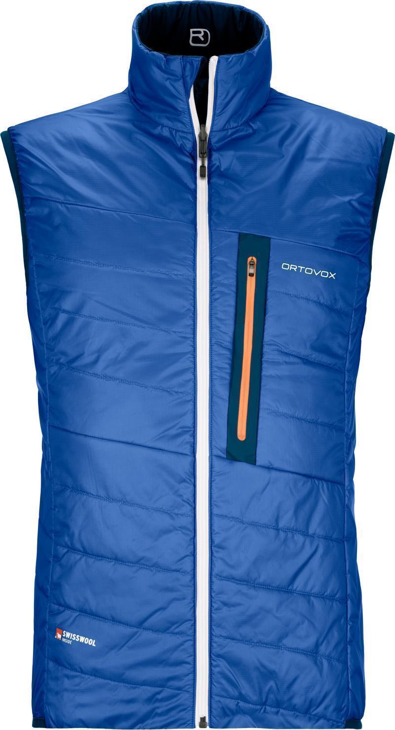 Swisswool Piz Cartas Vest - Mens - Petrol Blue 2