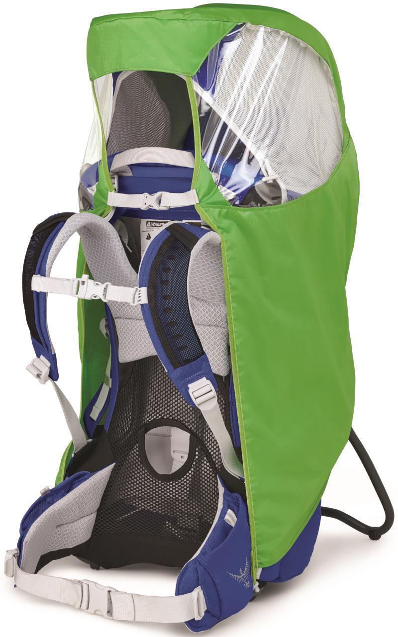 Poco Raincover for Child Carrier - Electric Lime 1