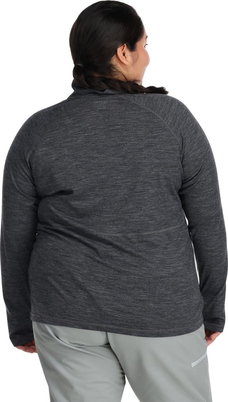 Alpine Onset Merino 150 Half Zip, Plus - Womens - Charcoal Heather 2