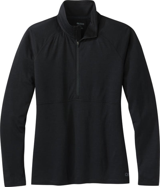 Alpine Onset Merino 150 Half Zip - Womens - Black 1