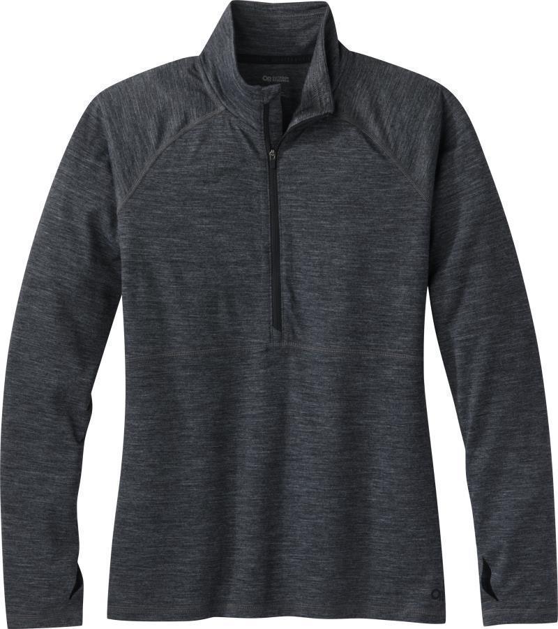 Alpine Onset Merino 150 Half Zip - Womens - Charcoal Heather 1