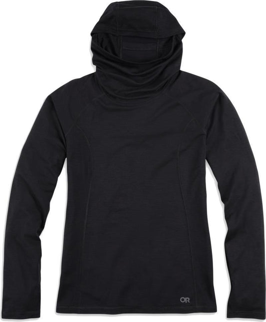 Alpine Onset Merino 150 Hoodie - Womens - Black 1