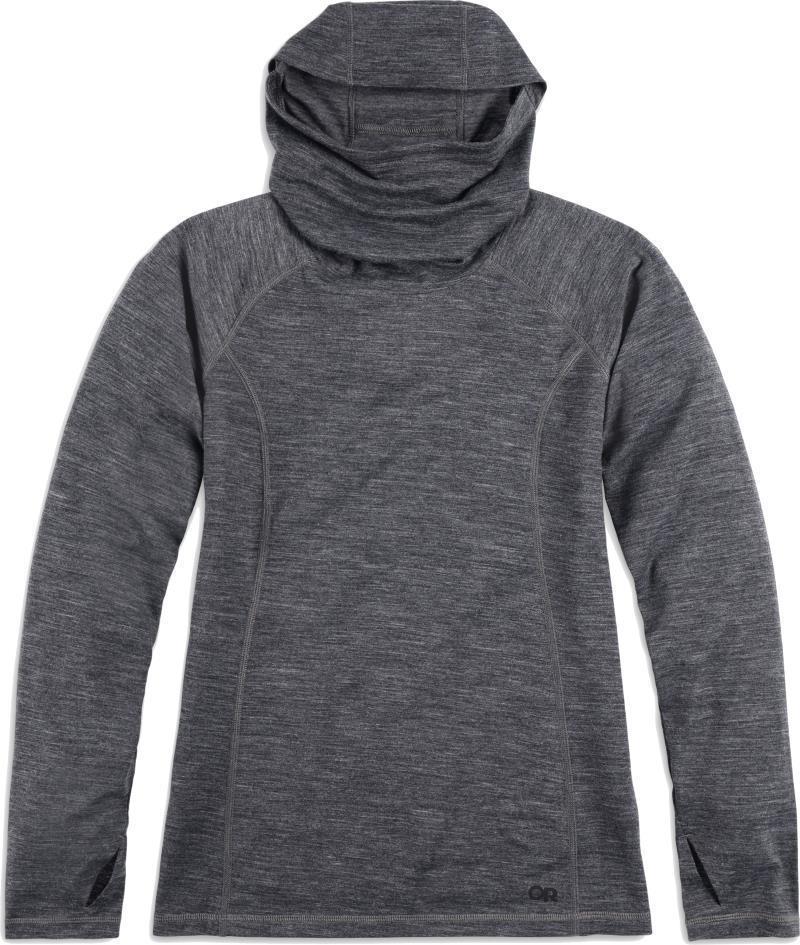 Alpine Onset Merino 150 Hoodie - Womens - Charcoal Heather 1