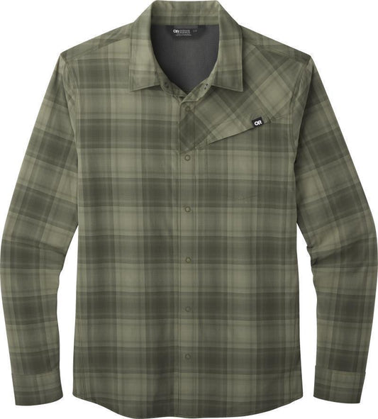Astroman LS Sun Shirt - Mens - Fatigue Plaid 1
