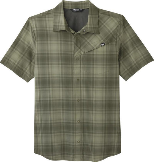 Astroman SS Sun Shirt - Mens - Fatigue Plaid 1