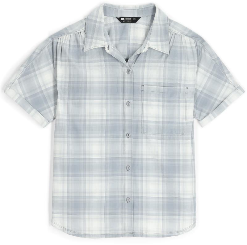Astroman SS Sun Shirt - Womens - Slate Plaid 1