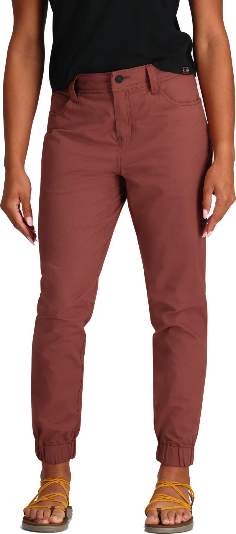 Canvas Joggers - Womens - Brick 2