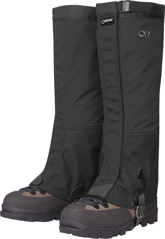Crocodile Gaiters, Wide - Mens - Black 1
