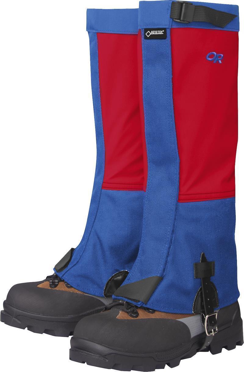 Crocodile Gaiters - Womens - Hot Sauce / Azure 1