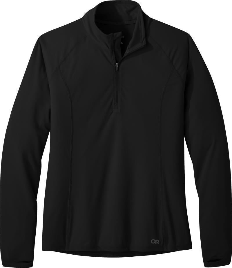 Echo Quarter Zip - Womens - Black 1