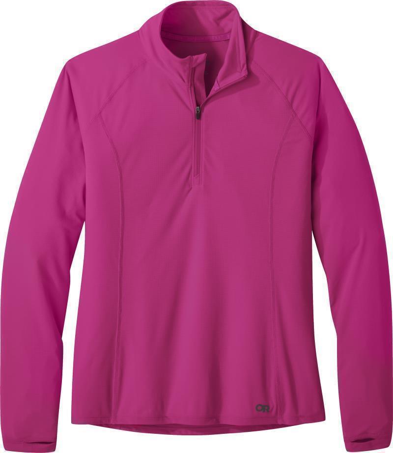 Echo Quarter Zip - Womens - Fuchsia 1