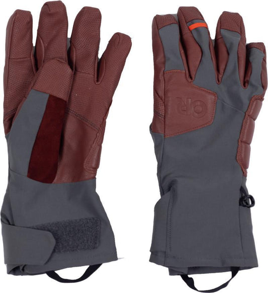 Extravert Gloves - Mens - Charcoal / Brick 1