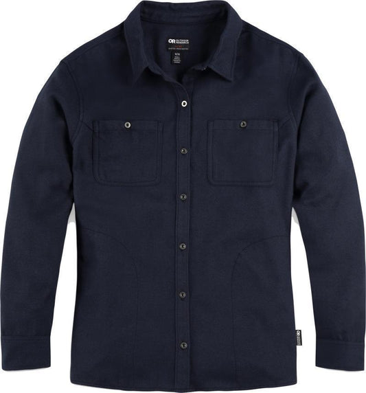 Feedback Flannel Shirt - Womens - Naval Blue 1