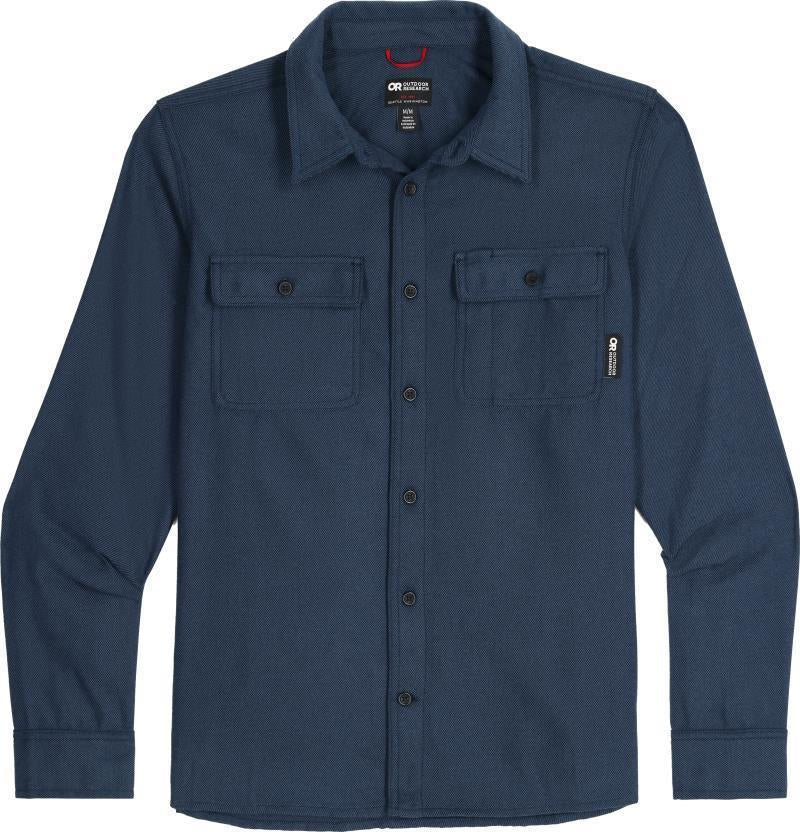 Feedback Flannel Twill Shirt - Mens - Dark Navy 1