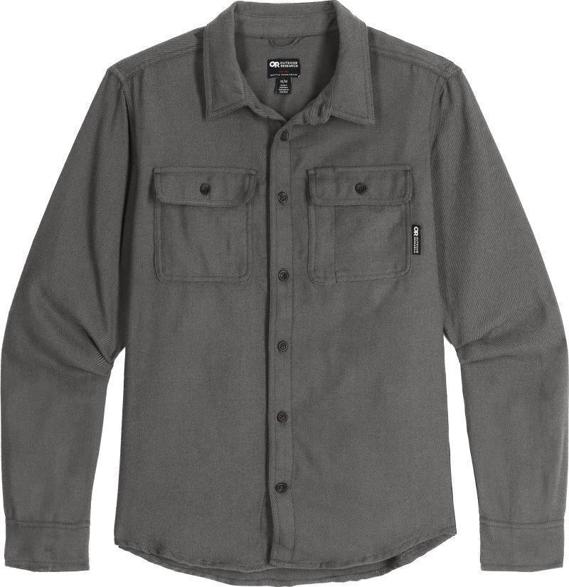 Feedback Flannel Twill Shirt - Mens - Light Pewter 1