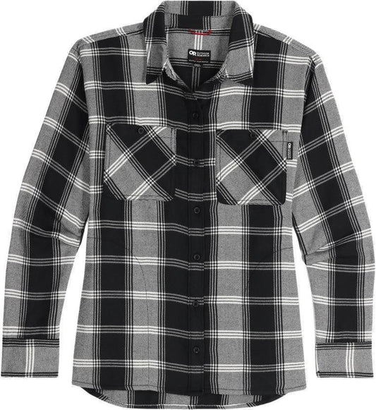 Feedback Flannel Twill Shirt - Womens - Black Plaid 1