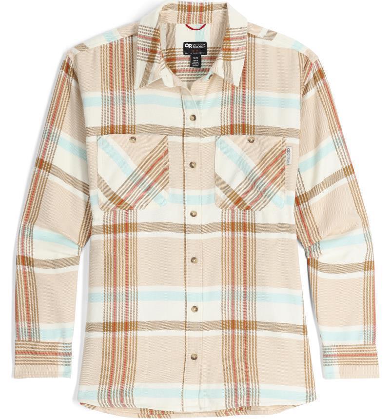Feedback Flannel Twill Shirt - Womens - Bone Plaid 1